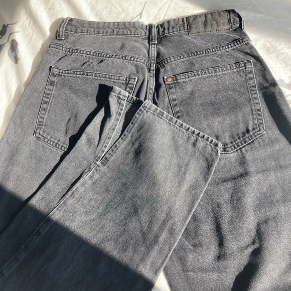 H&M Black Straight Jeans With Slit - Picture 10 of 13